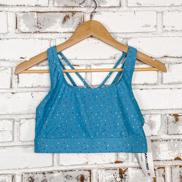 Humankind x Target Bathing Suit Top Pride Month Rainbow Sprinkles M - Picture 1 of 7